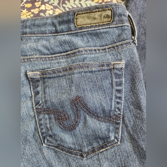 *AG Adriano Goldschmeid Blue Denim Midrise Skinny Jeans Size 28R - Picture 6 of 12
